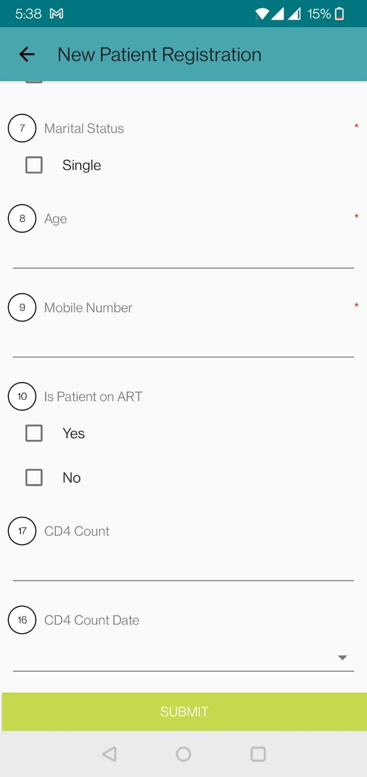 Mobile Application on National Guidelines on HIV care and treatment