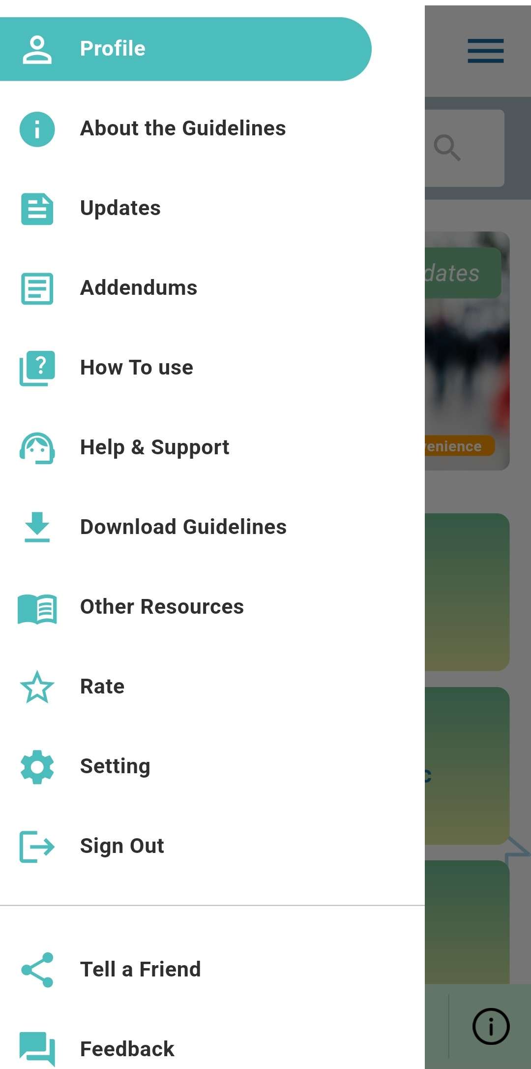 Mobile Application on National Guidelines on HIV care and treatment